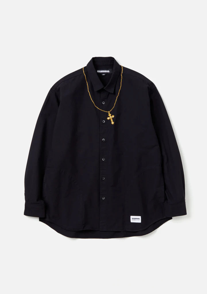 NEIGHBORHOOD CROSS EMBROIDERY SHIRT LS｜NEIGHBORHOOD MEDAL & CROSS