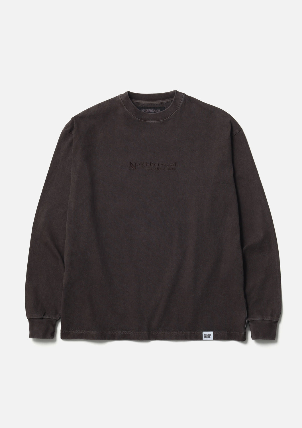 PIGMENT DYED CREWNECK LS