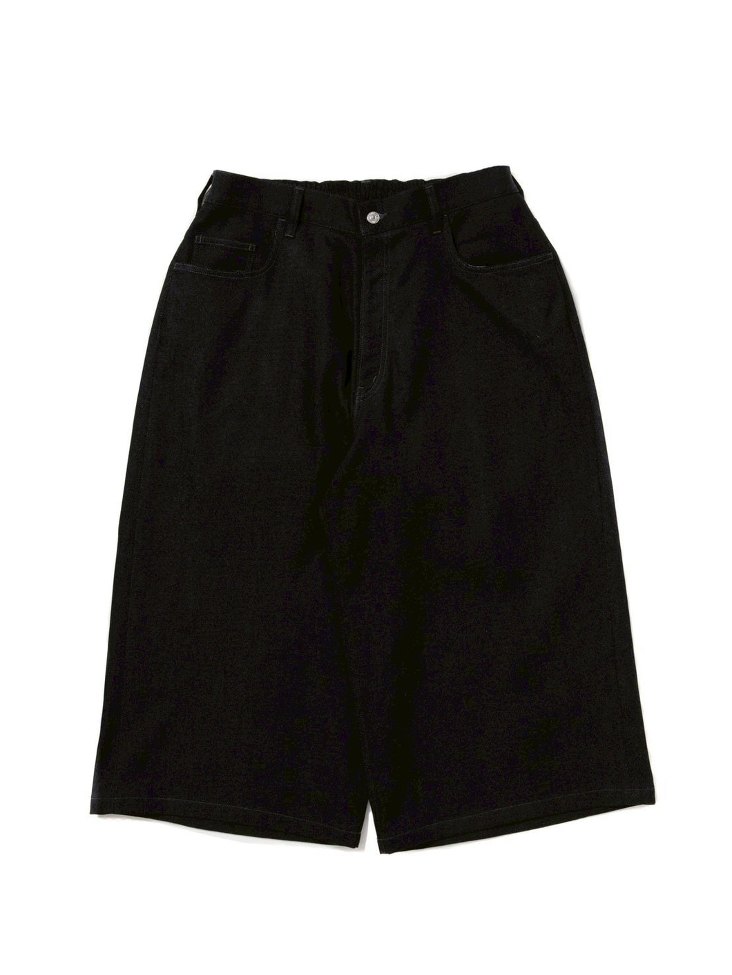 Reverse Loop Denim 5 Pocket Shin Cut Wide Easy Pants