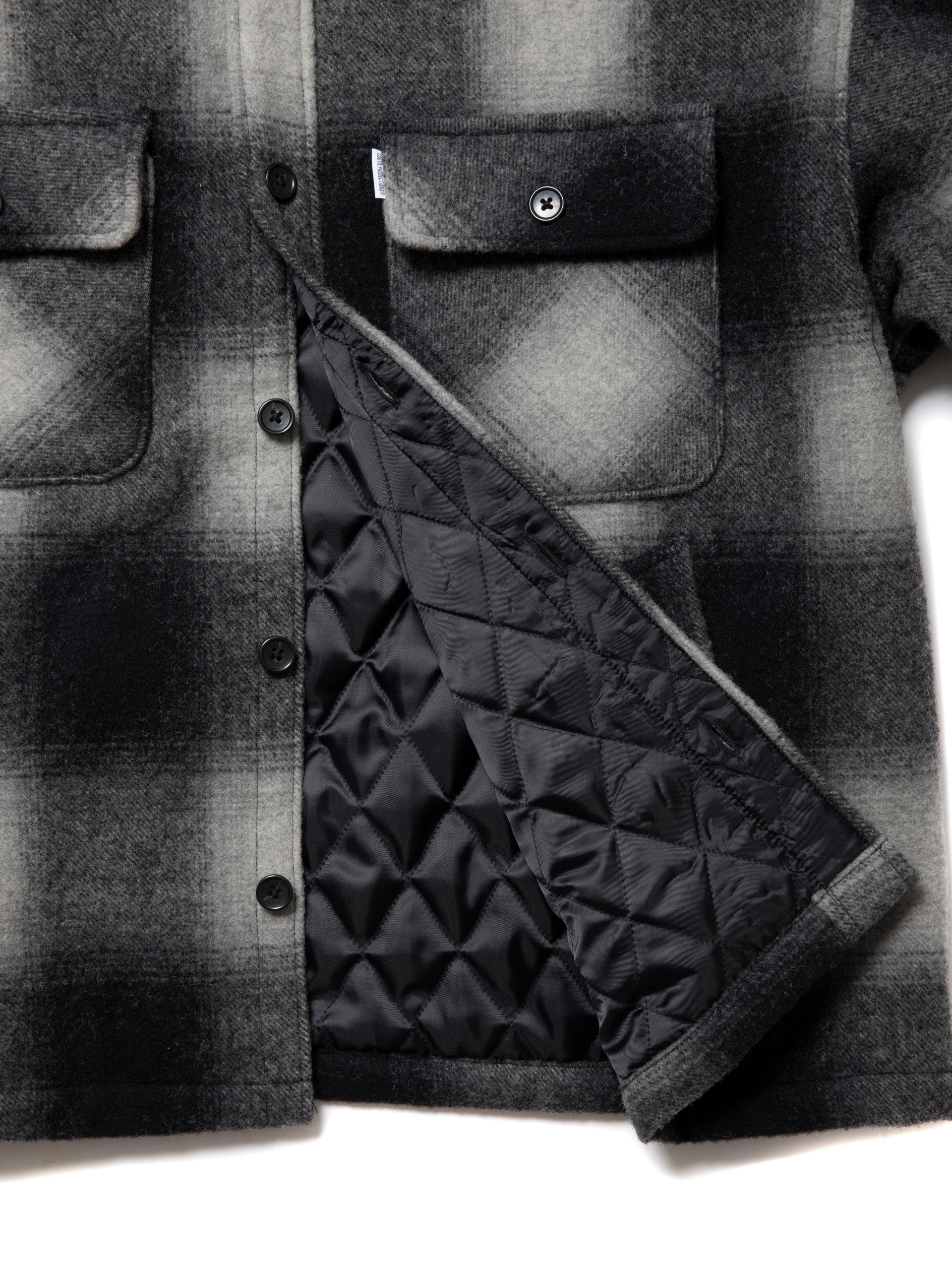 COOTIE 「Ombre Check Wool CPO Jacket」 オンブレーチェック ウールCPOジャケット