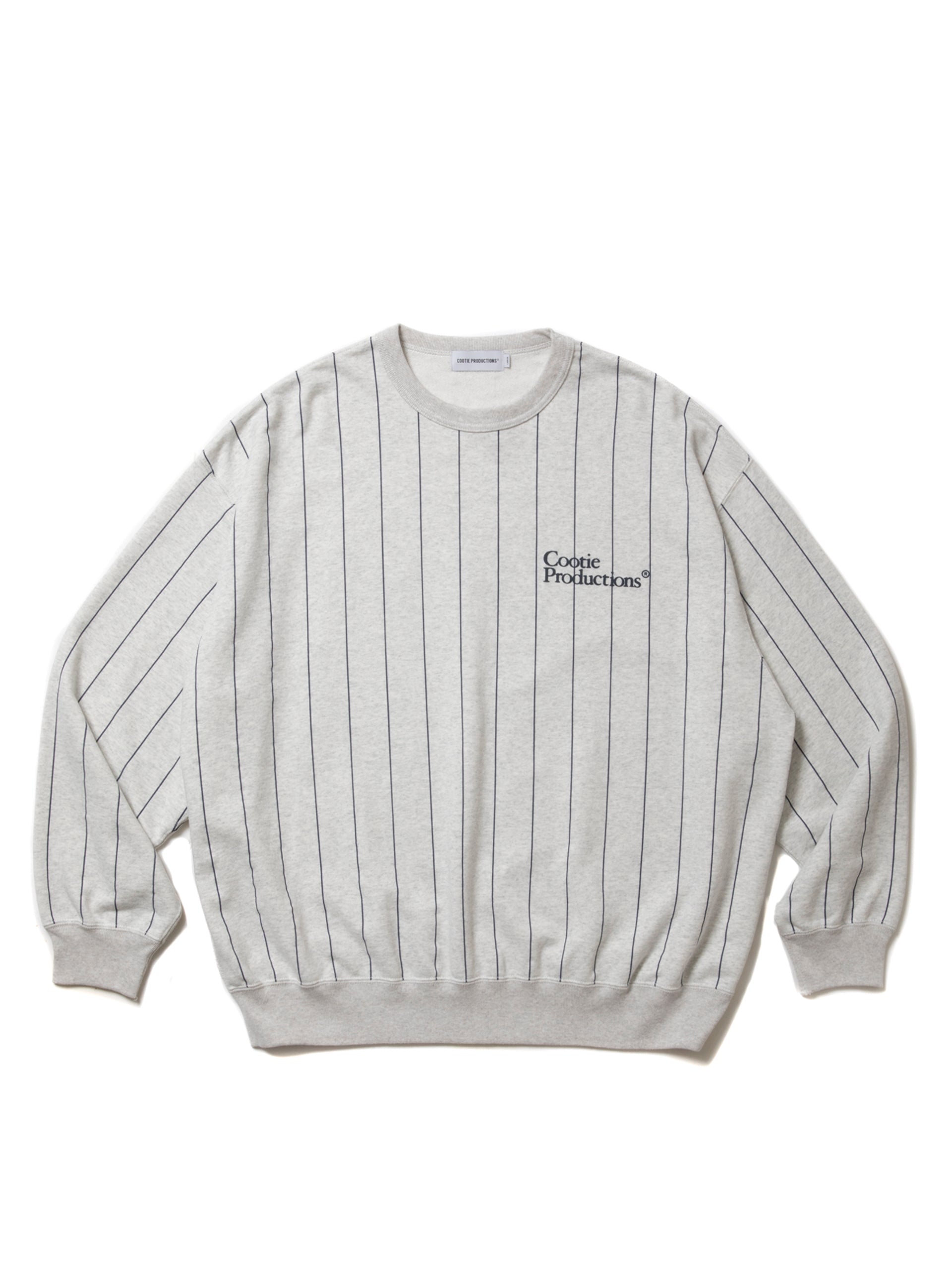 トップス ALLOVER PRINT OPEN END YARN SWEAT CREW COOTIE PRODUCTIONS/Open End Yarn Print Sweat Crew（Black