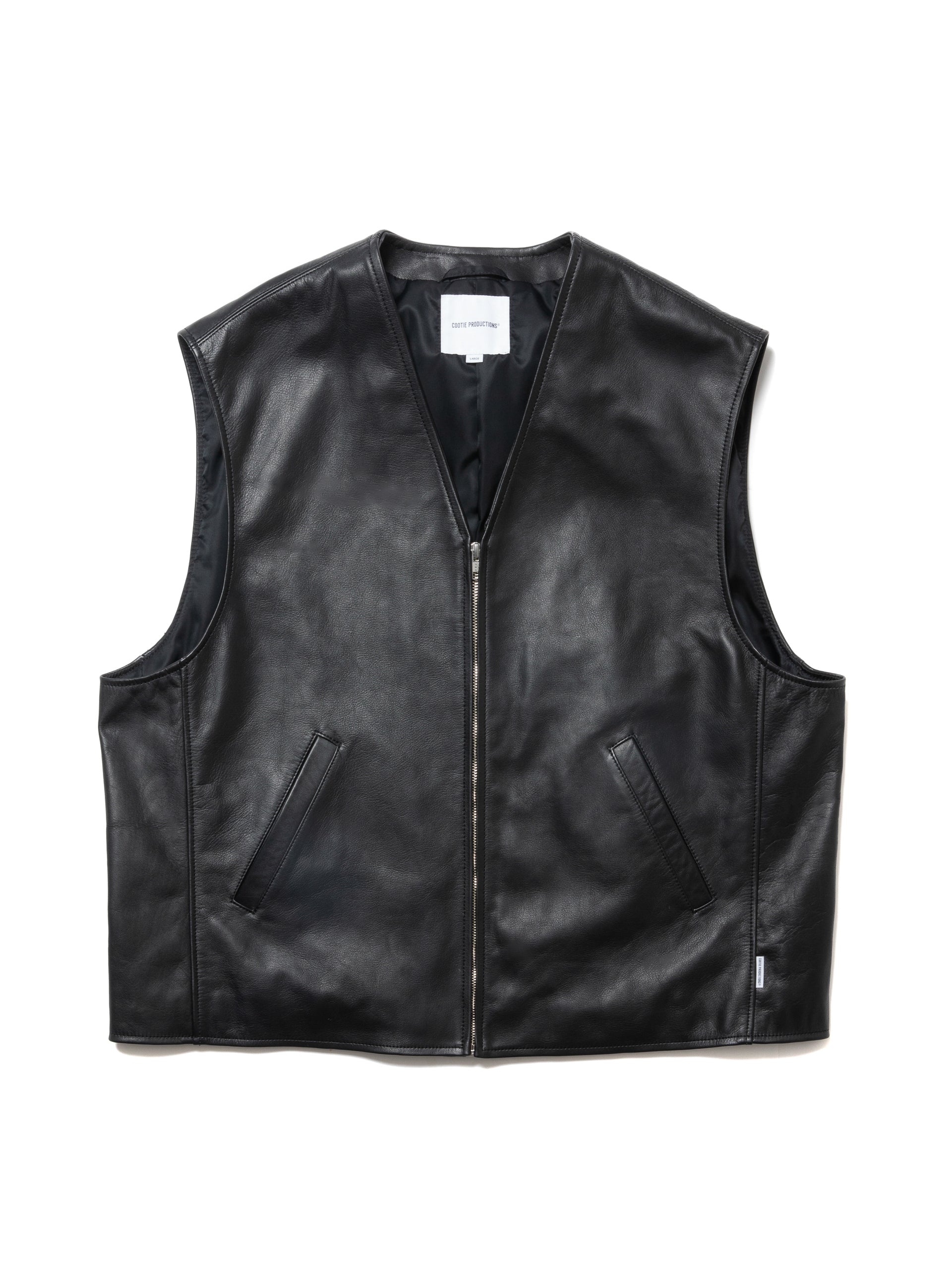 COOTIEPRODUCTIONS クーティー LSL Leather Vest COOTIE PRODUCTIONS / LSL Leather Vest - IMA:ZINEオンライン