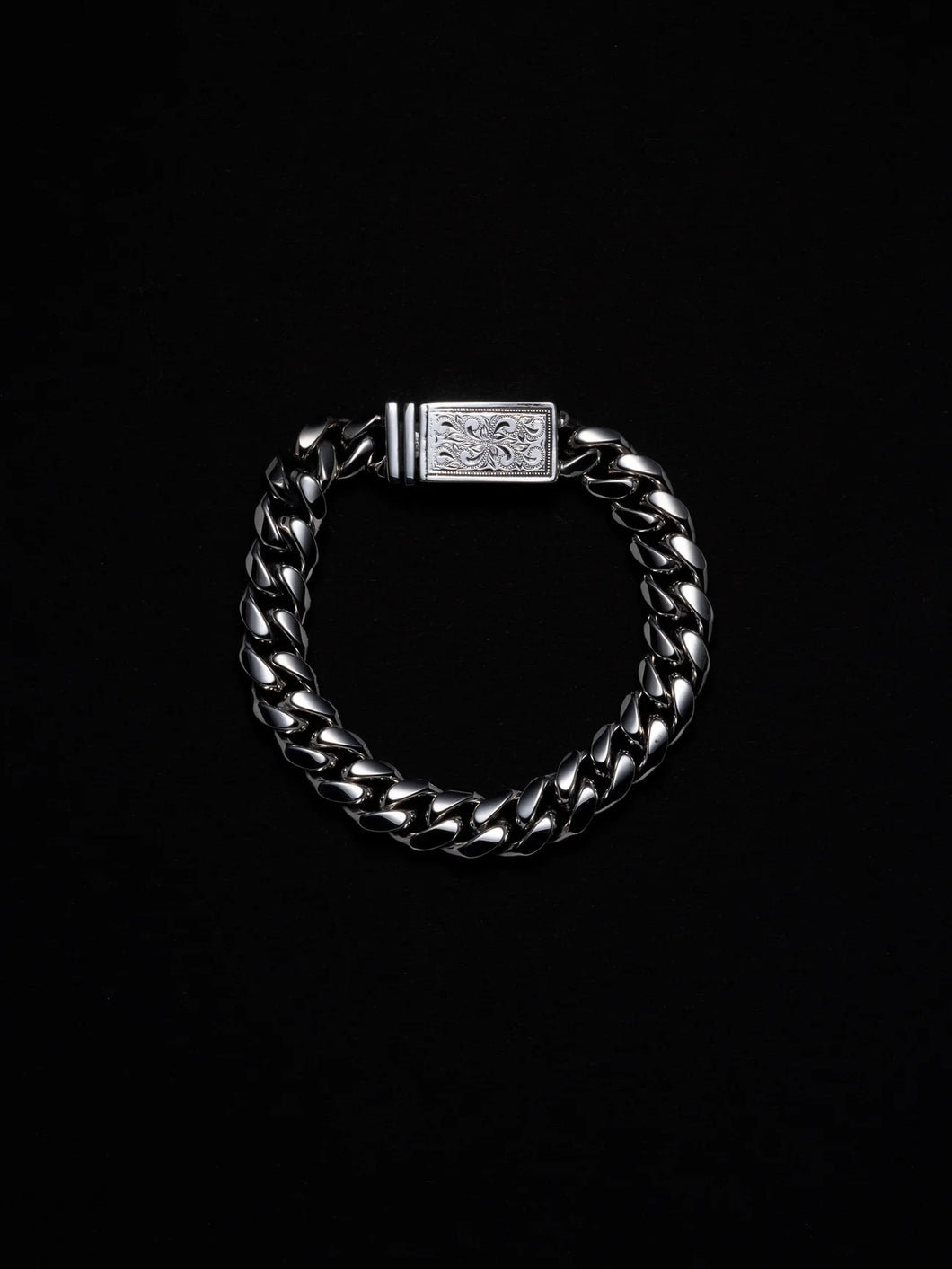 Engraved Box Crasp Bracelet