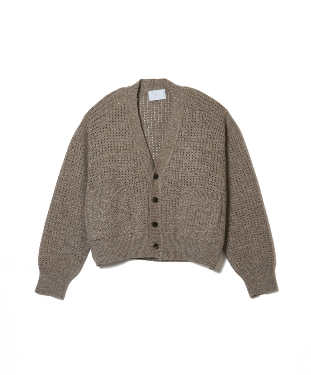COLOR NEP WOOL CARDIGAN