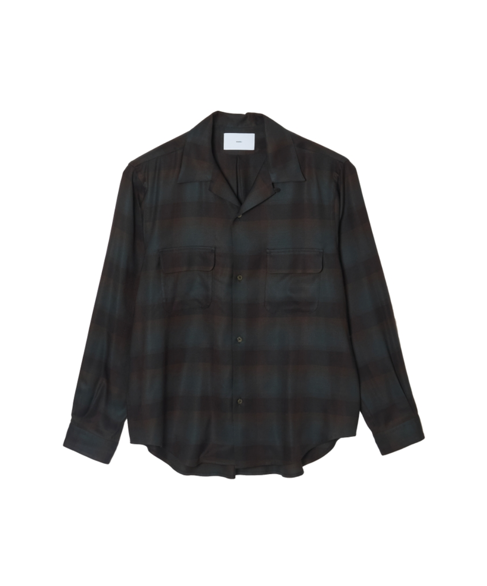 PLAID OPEN COLLOR SHIRTS