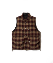 画像をギャラリービューアに読み込む, PLAID PUFFER REVERSIVLE VEST
