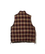 画像をギャラリービューアに読み込む, PLAID PUFFER REVERSIVLE VEST
