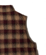 画像をギャラリービューアに読み込む, PLAID PUFFER REVERSIVLE VEST

