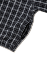 画像をギャラリービューアに読み込む, AD Processing Heavy Flannel Check Half Zip Pullover
