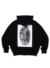 画像をギャラリービューアに読み込む, Print Sweat Zip Hoodie (Tire with Chains)
