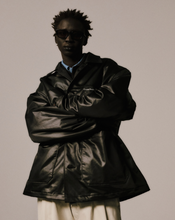 画像をギャラリービューアに読み込む, Damp Coated Satin Car Coat
