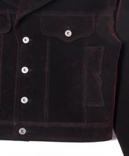 画像をギャラリービューアに読み込む, FLOCKING LAPEL DENIM JACKET
