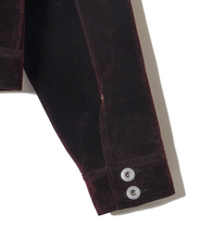 画像をギャラリービューアに読み込む, FLOCKING LAPEL DENIM JACKET
