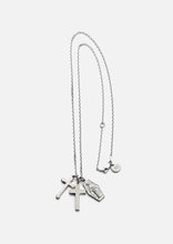 画像をギャラリービューアに読み込む, SILVER TRIPLE TOP NECKLACE

