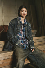 画像をギャラリービューアに読み込む, AGING TYPE-I DENIM TRUCKER (DAMAGED AND REPAIRED FINISH)
