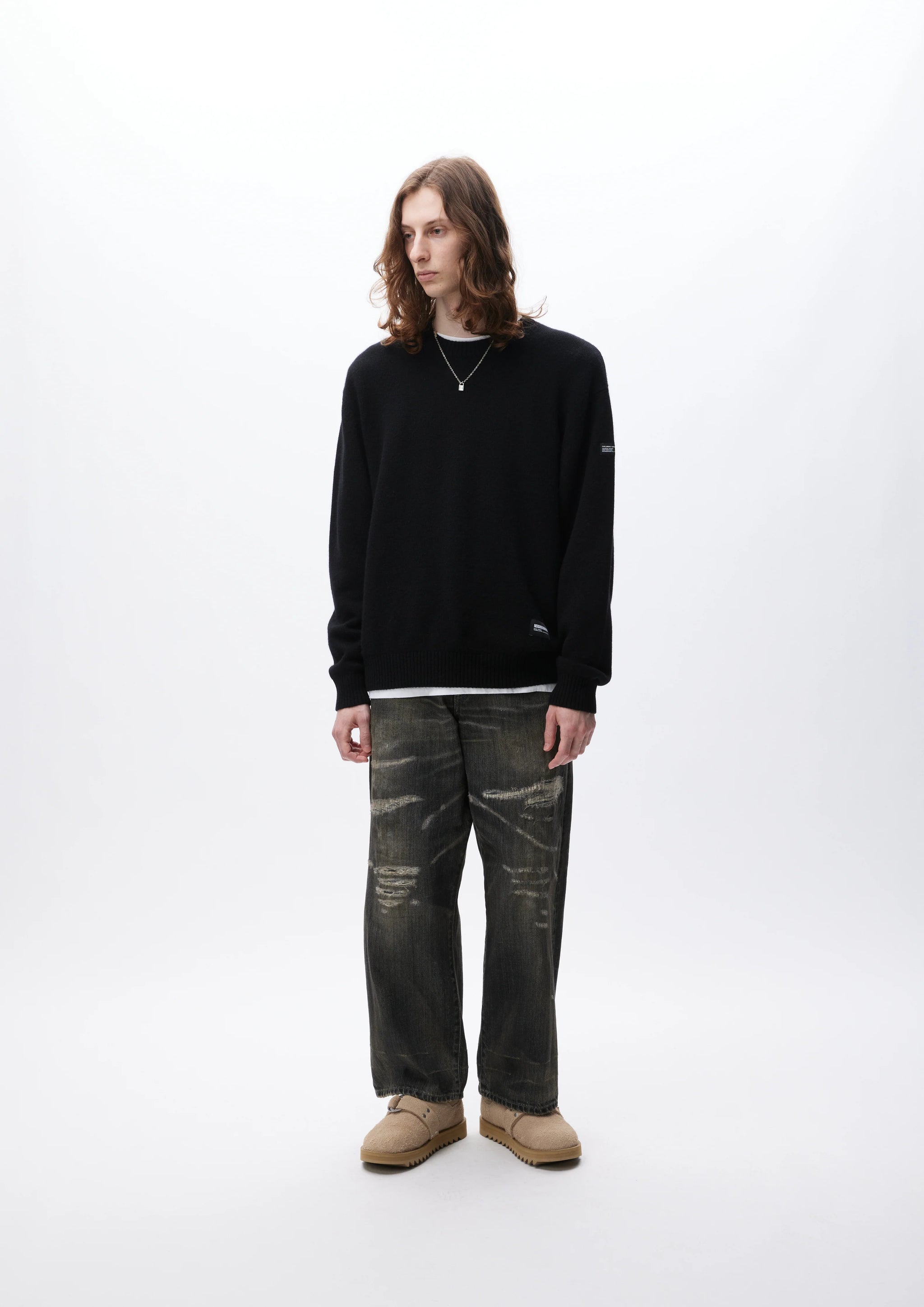 CASHMERE CREWNECK SWEATER – Roots Bonds ONLINE STORE