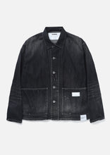 画像をギャラリービューアに読み込む, WASHED LW DENIM COVERALL JACKET
