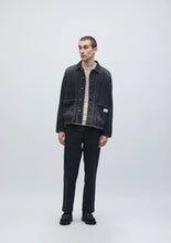画像をギャラリービューアに読み込む, WASHED LW DENIM COVERALL JACKET
