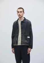画像をギャラリービューアに読み込む, WASHED LW DENIM COVERALL JACKET
