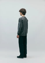 画像をギャラリービューアに読み込む, BLACK DENIM SLIM STRAIGHT PANTS
