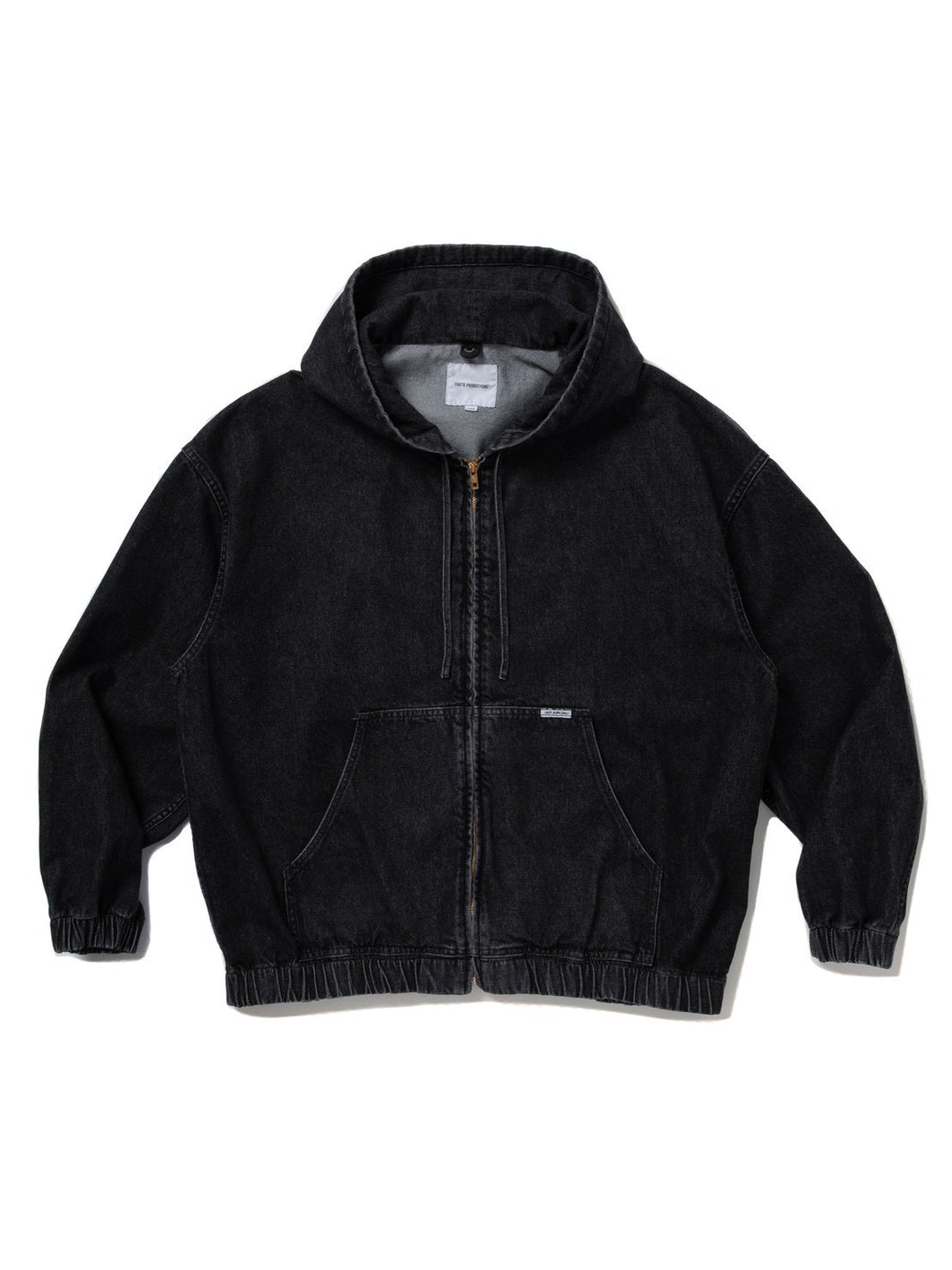 12.5oz Denim Zip Up Hooded Jacket