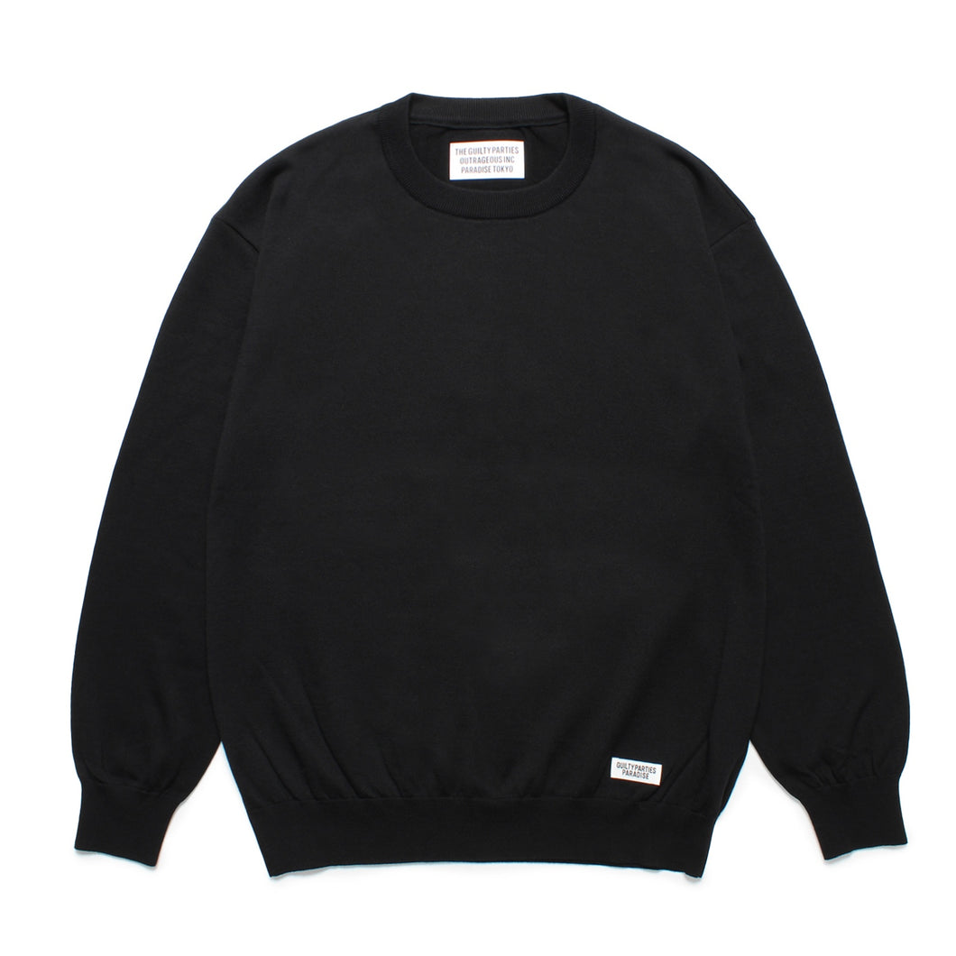 COTTON KNIT CREW NECK SWEATER(TYPE-1)