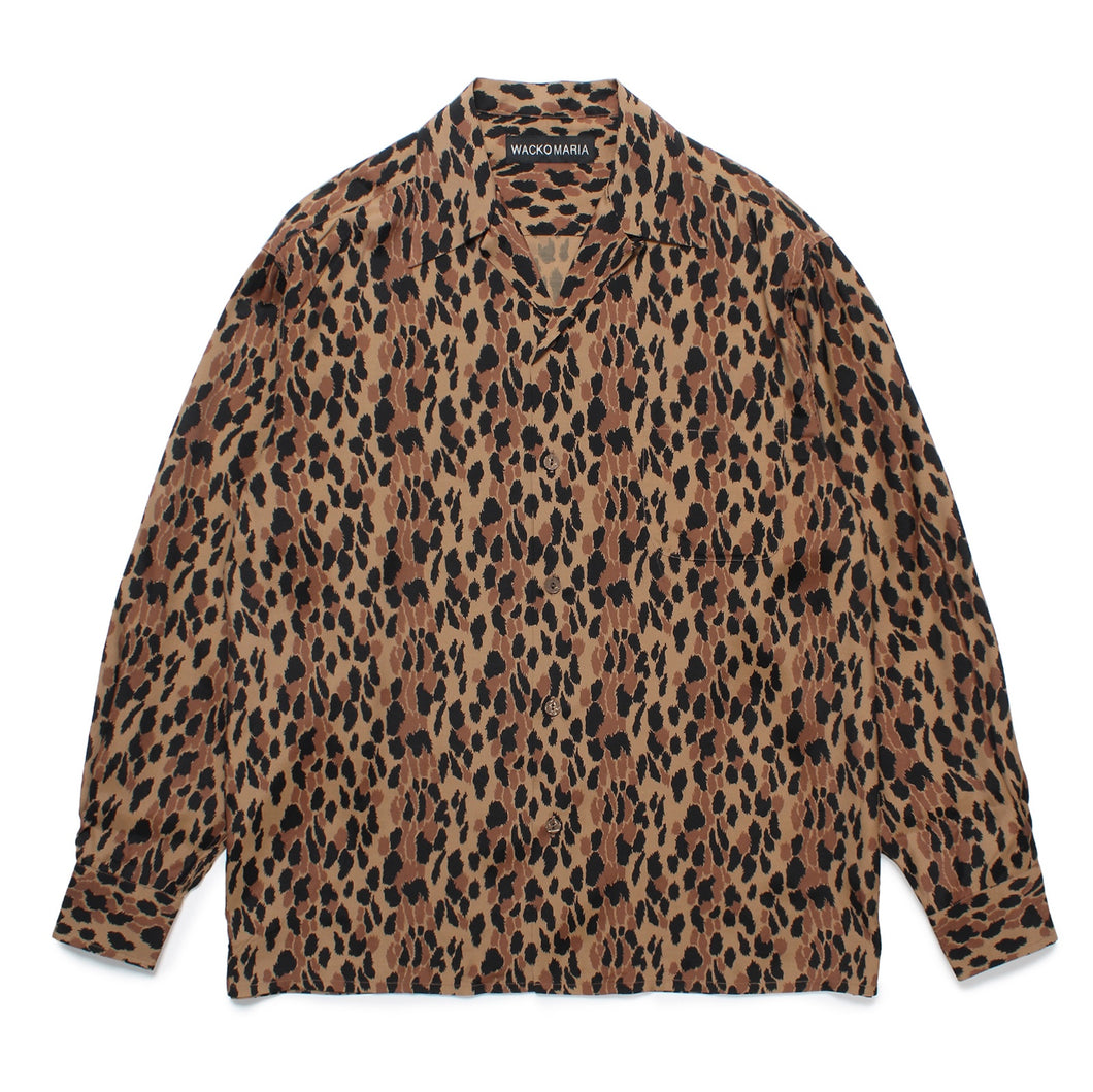 LEOPARD HAWAIIAN SHIRT L/S