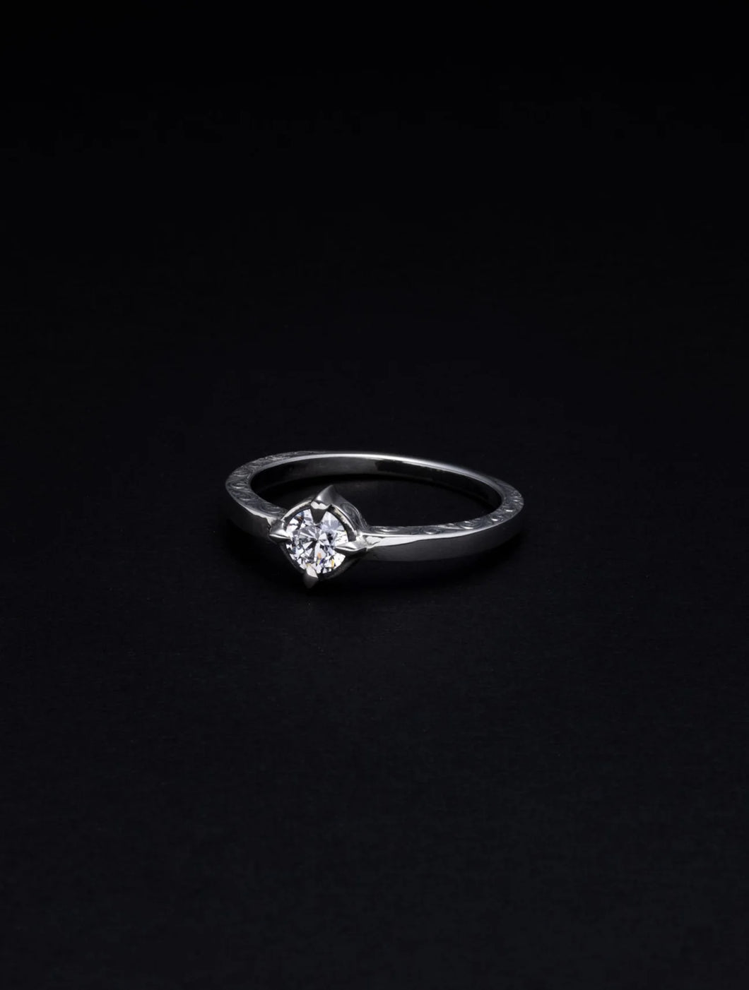 Engraved Cutstone Ring
