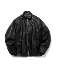 画像をギャラリービューアに読み込む, LEATHER TRACK JACKET (x blackmeans)
