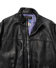 画像をギャラリービューアに読み込む, LEATHER TRACK JACKET (x blackmeans)
