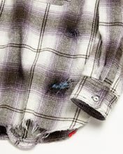 画像をギャラリービューアに読み込む, OMBRE CHECK DAMAGED WIDE FLANNEL SHIRTS
