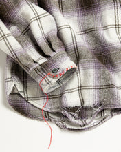 画像をギャラリービューアに読み込む, OMBRE CHECK DAMAGED WIDE FLANNEL SHIRTS
