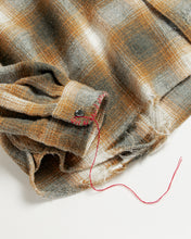 画像をギャラリービューアに読み込む, OMBRE CHECK DAMAGED WIDE FLANNEL SHIRTS
