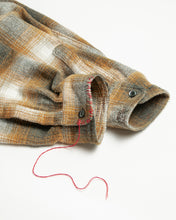 画像をギャラリービューアに読み込む, OMBRE CHECK DAMAGED WIDE FLANNEL SHIRTS
