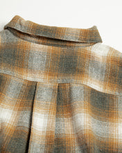 画像をギャラリービューアに読み込む, OMBRE CHECK DAMAGED WIDE FLANNEL SHIRTS
