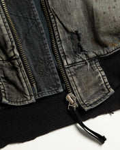 画像をギャラリービューアに読み込む, HARD REMAKED DUAL DENIM MA-1
