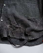 画像をギャラリービューアに読み込む, LINEN PLAID REMAKED WIDE SHIRTS
