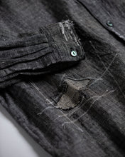 画像をギャラリービューアに読み込む, LINEN PLAID REMAKED WIDE SHIRTS
