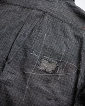 画像をギャラリービューアに読み込む, LINEN PLAID REMAKED WIDE SHIRTS
