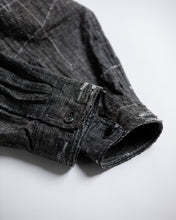 画像をギャラリービューアに読み込む, LINEN PLAID REMAKED WIDE SHIRTS
