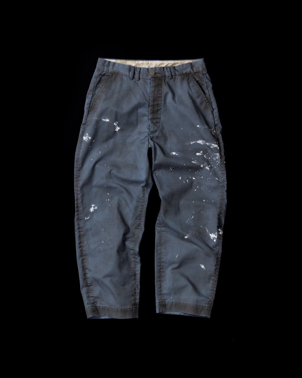 PAINTED NO TUCK WIDE CHINO TOROUSERS