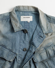 画像をギャラリービューアに読み込む, CHAMBRAY REMAKED FATIGUE JACKET
