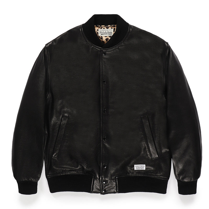 LEATHER VARSITY JACKET -A- ( TYPE-2 )