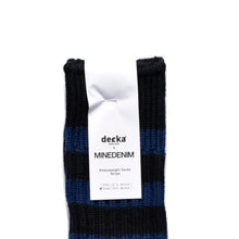 画像をギャラリービューアに読み込む, decka × MINEDENIM Border Rib SOX
