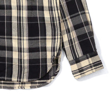 画像をギャラリービューアに読み込む, EMBROIDERED LOGO COTTON TWILL CHECK SHIRT
