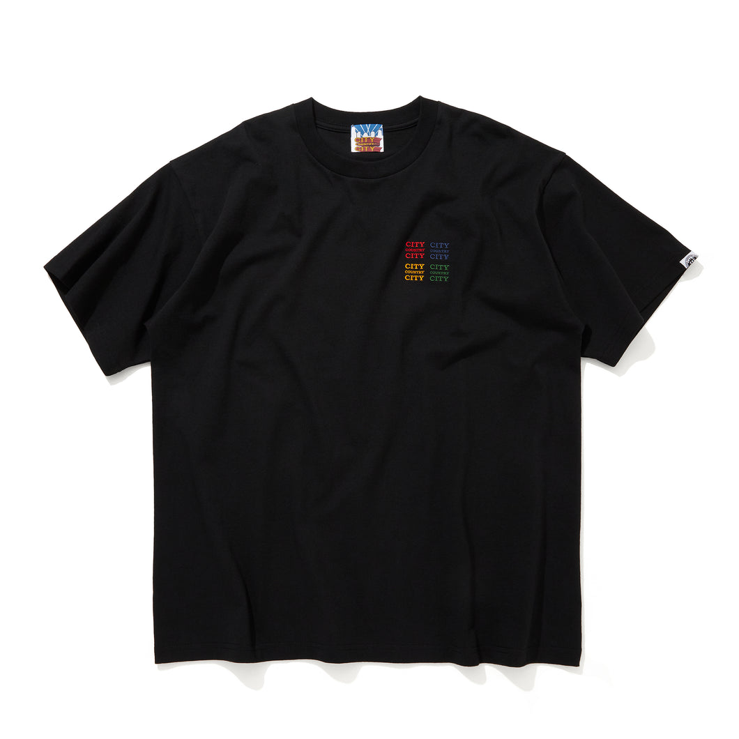 Embroidered Logo Cotton T-shirt_CCCC