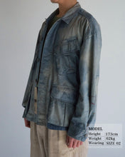 画像をギャラリービューアに読み込む, CHAMBRAY REMAKED FATIGUE JACKET
