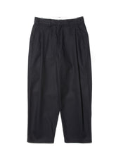 画像をギャラリービューアに読み込む, Hard Twisted Yarn T/C Twill Raza 1 Tuck Trousers
