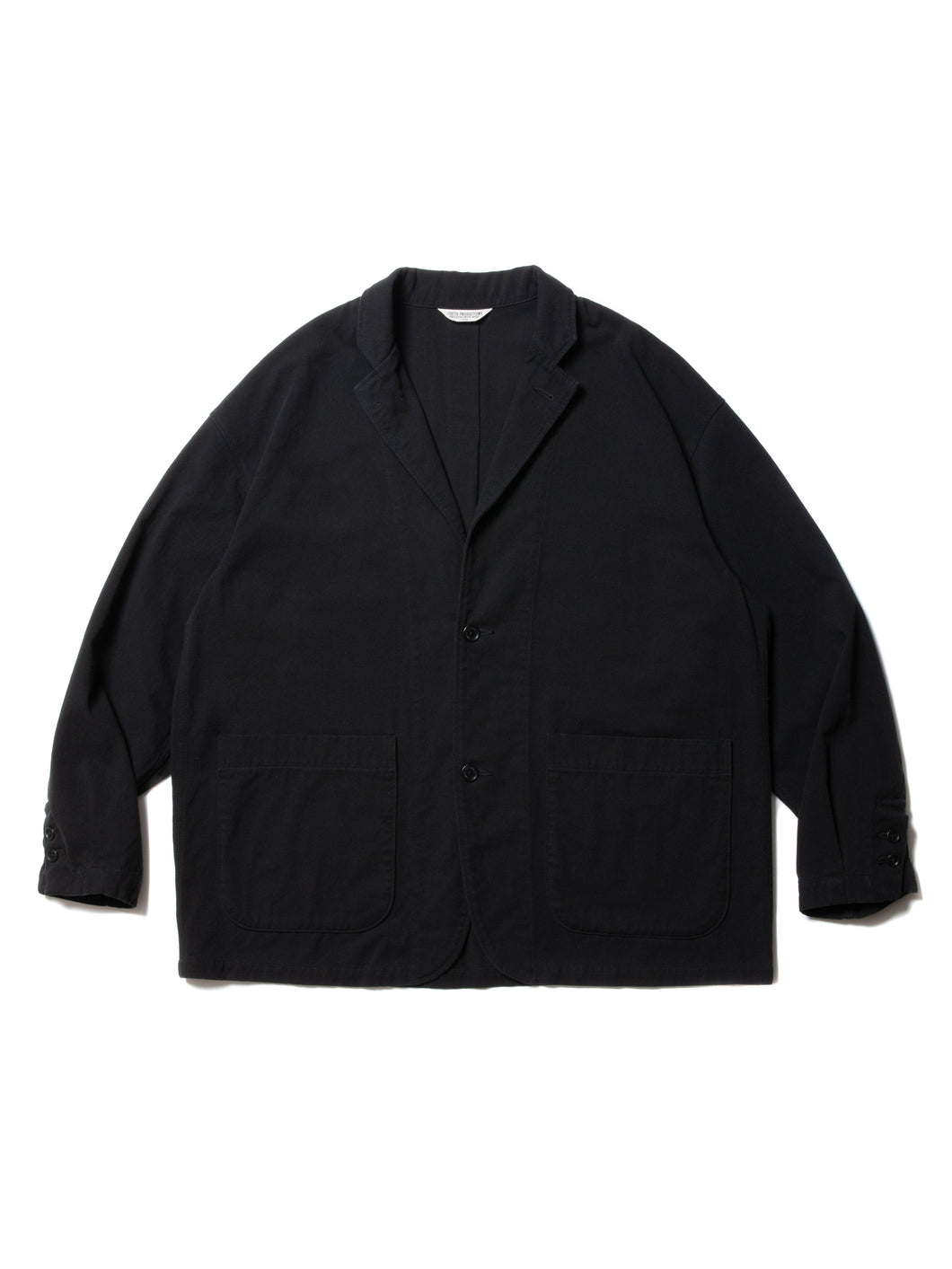 Hard Twisted Yarn Twill Lapel Jacket