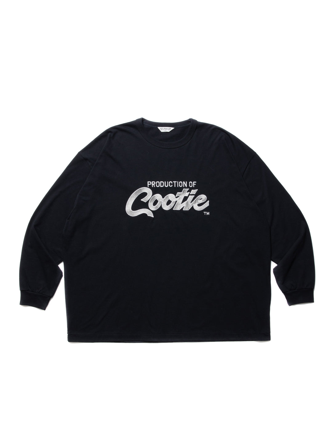 Embroidery Oversized L/S Tee(PRODUCTION OF COOTIE)